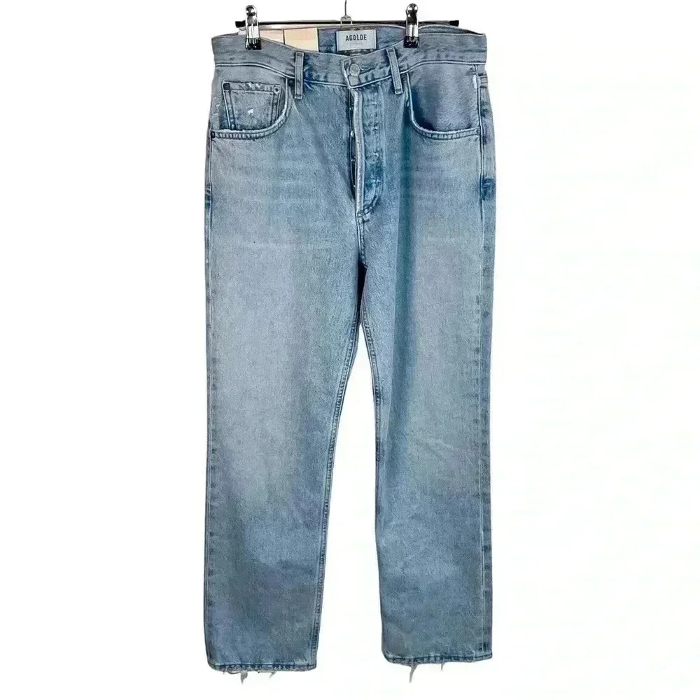 AGOLDE Light Wash Ripley Straight Leg Jean - Picture 2 of 9